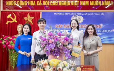 GẶP MẶT, CHÚC MỪNG SINH VIÊN NGUYỄN THỊ MỸ LINH - TÂN HOA HẬU BIỂN ĐẢO VIỆT NAM 2025